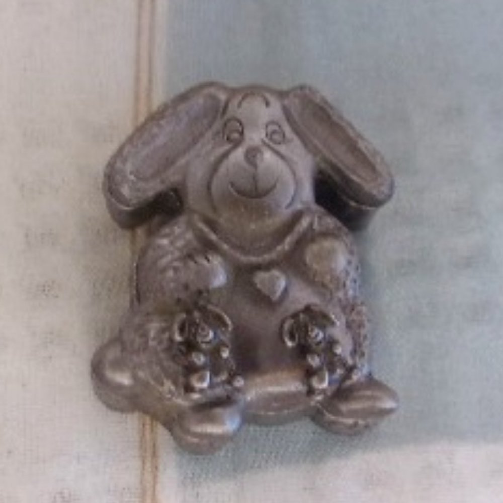 Torino Bunny Pewter Trinket Box Pin Earrings Set